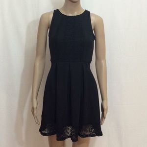 Lace Black Mini Dress XS